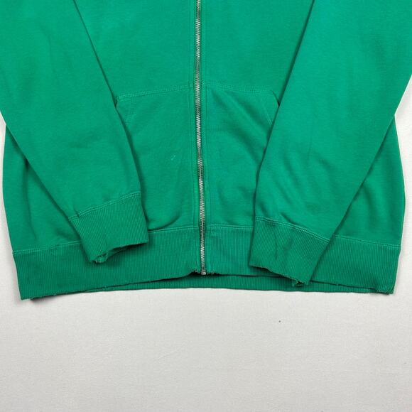 Y2K Nike Green Single Swoosh Zip Up Hoodie - Picture 7 of 7